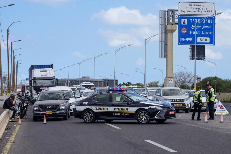 חסימות ליד נתב"ג