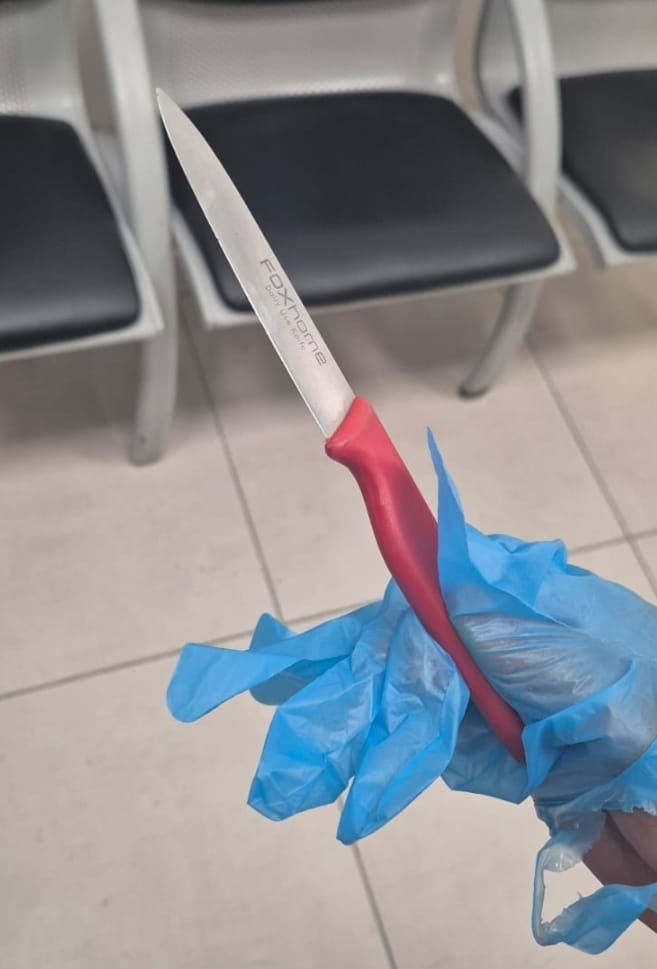 הסכין שנתפסה