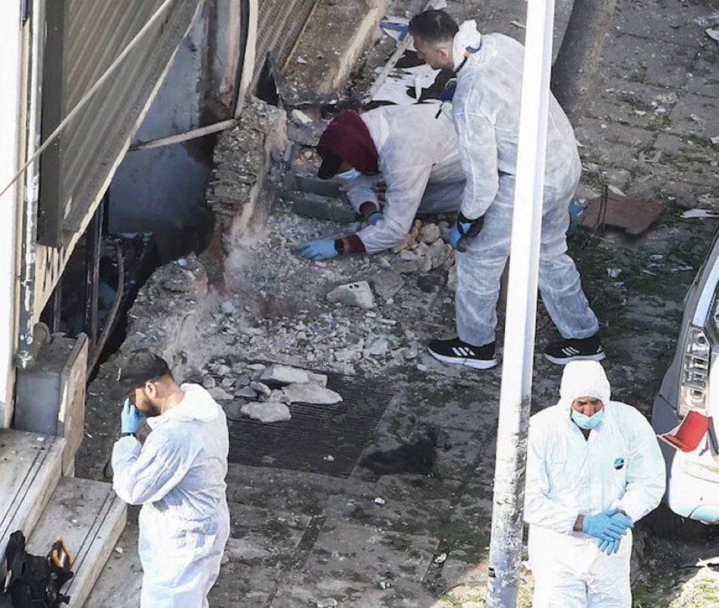 זירת הפיצוץ בסלוניקי