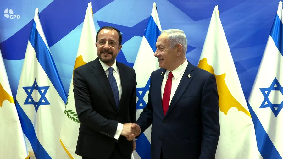 נתניהו ונשיא קפריסין 