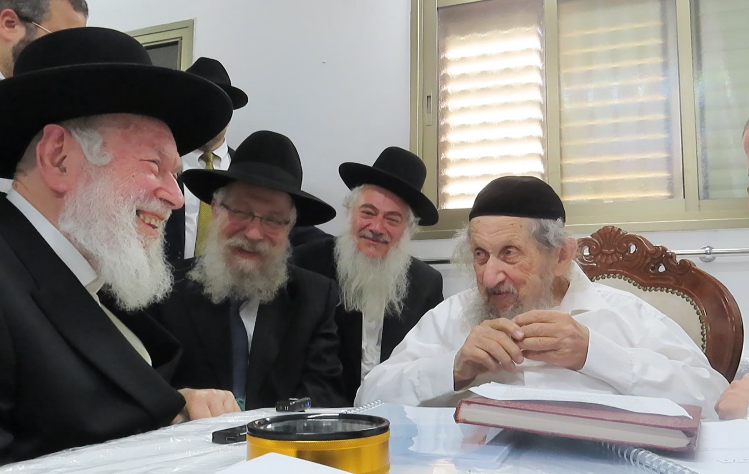 הגר"י זילברשטיין בביקור אצל הגר"ד לנדו