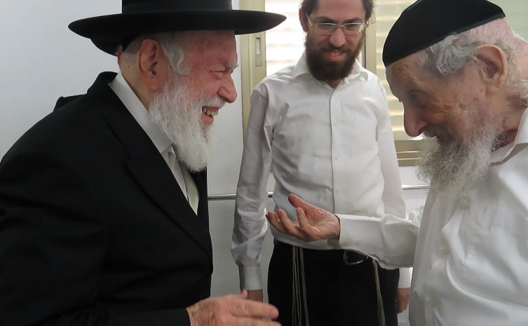 הגר"ד לנדו עם הגר"י זילברשטיין