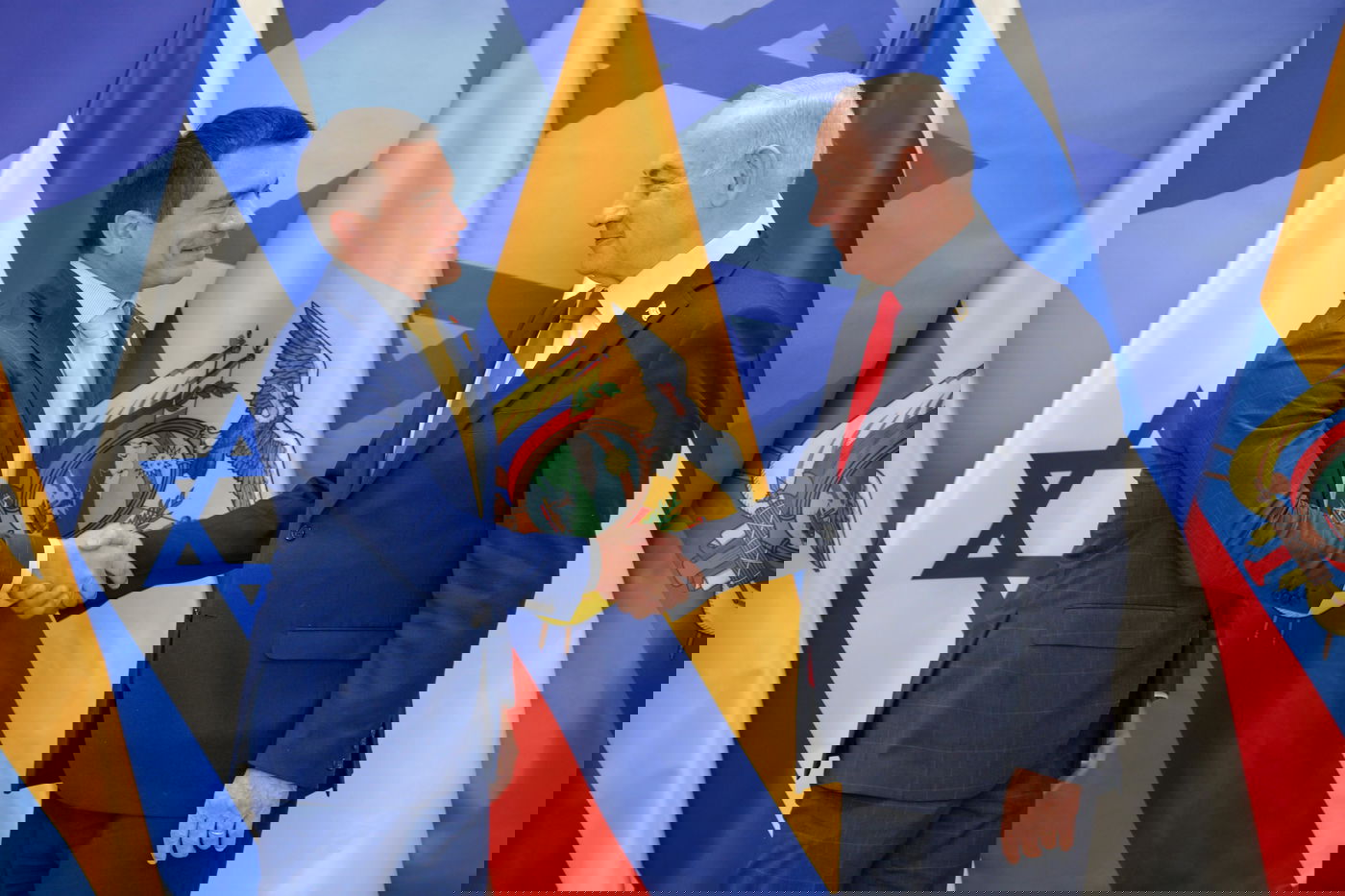 נתניהו ונשיא אקוודור