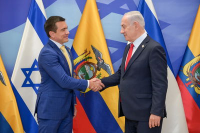 נתניהו ונשיא אקוודור