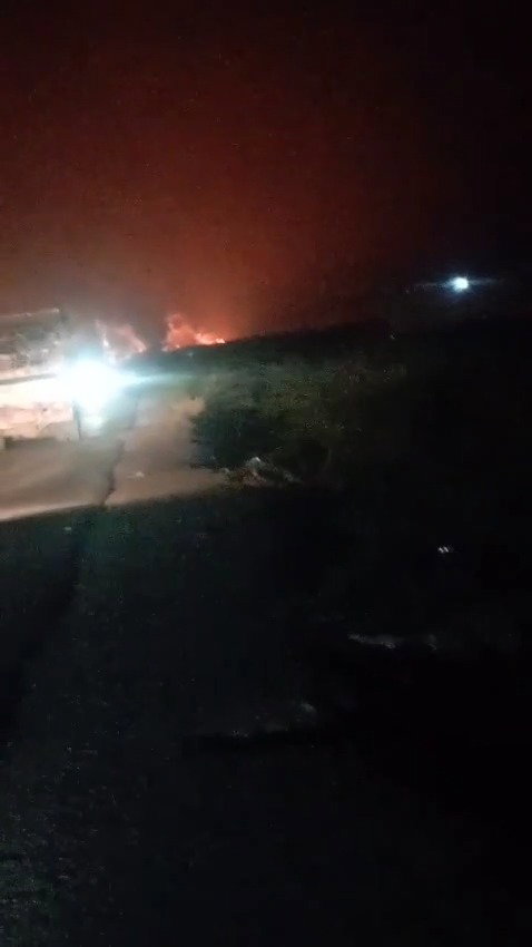 תיעוד מהתקיפה הישראלית בתימן