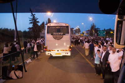 העולים למירון בדרכם חזרה 