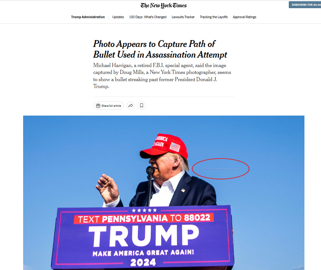 שער הניו יורק טיימס והתמונה הזוכה