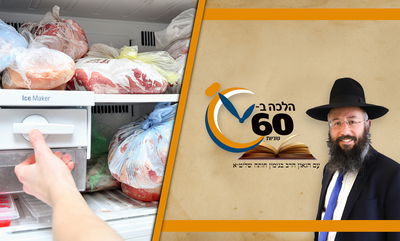 האם מותר להפשיר קרח בשבת לצורך מוצאי שבת? • צפו 