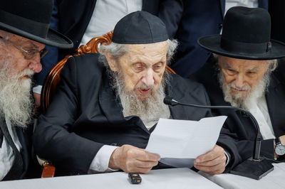 הגר"ד לנדו עם הגרמ"ה הירש | ארכיון