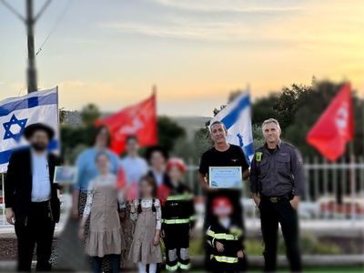 שנה אחרי הנס בליל הסדר: המשפחה החרדית הגיעה להודות 