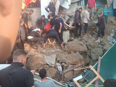 זירת התקיפה בעזה