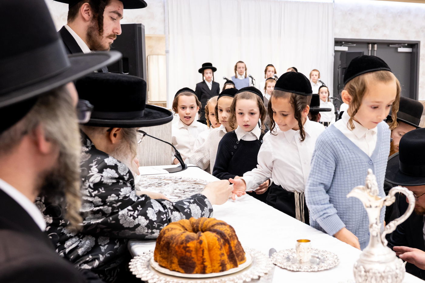 האדמו"ר מסאטמר בביקור בבלומינגבערג