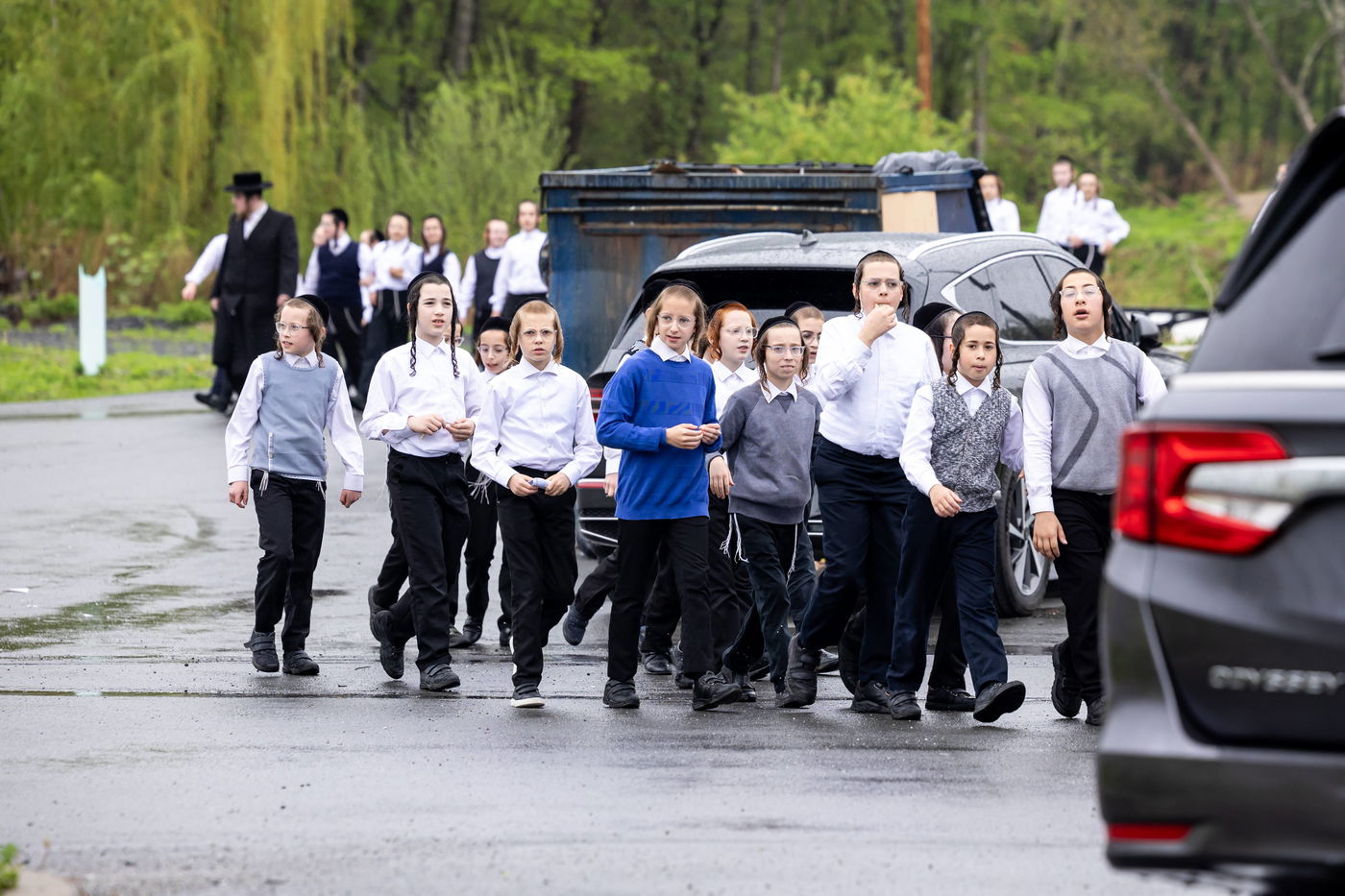 האדמו"ר מסאטמר בביקור בבלומינגבערג
