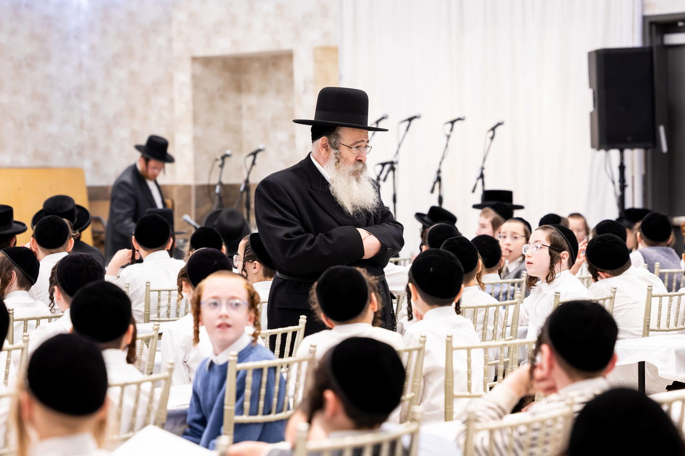 האדמו"ר מסאטמר בביקור בבלומינגבערג