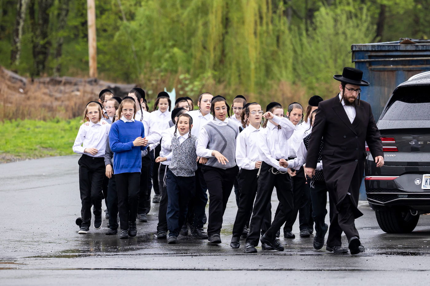 האדמו"ר מסאטמר בביקור בבלומינגבערג