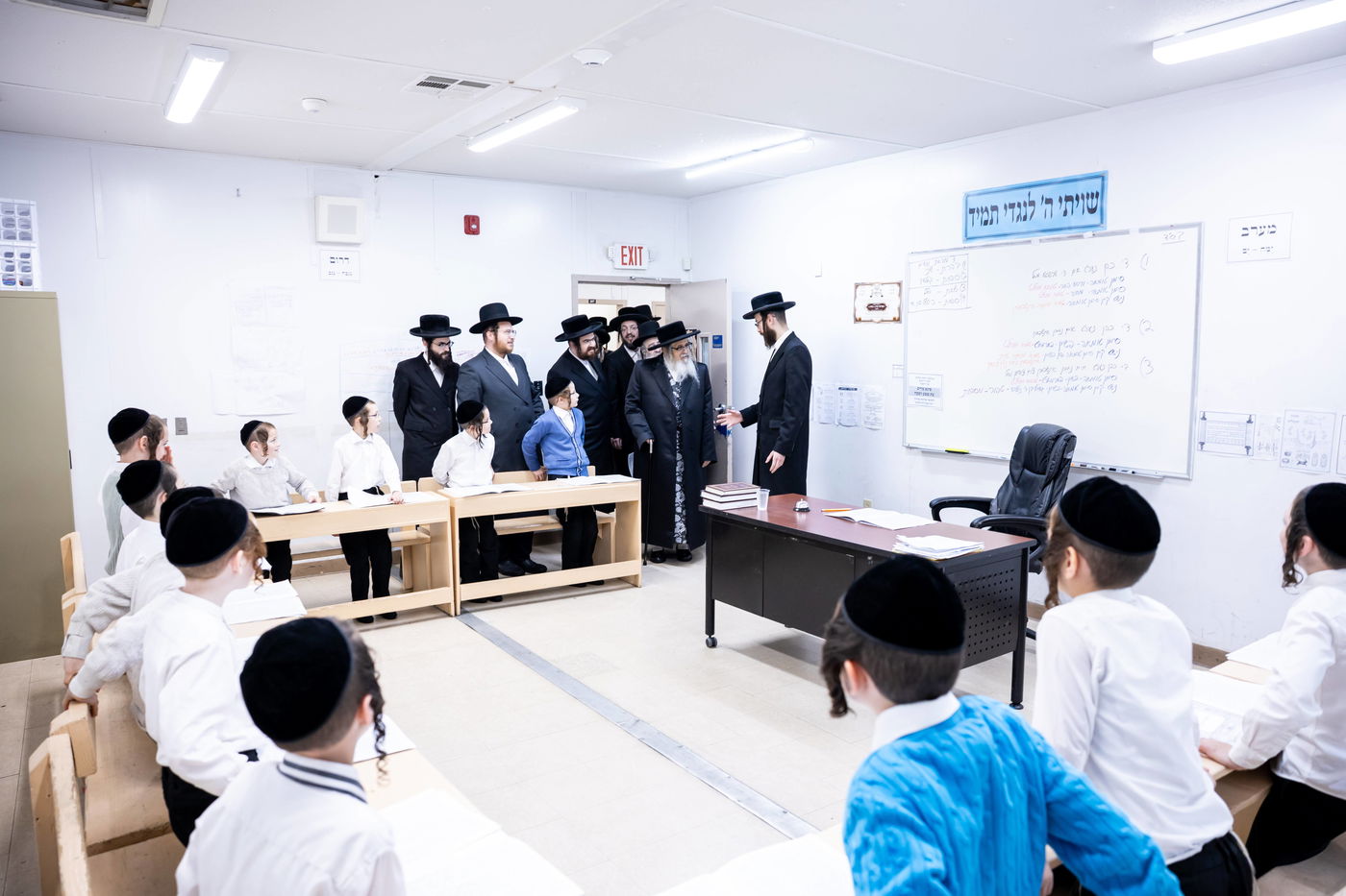 האדמו"ר מסאטמר בביקור בבלומינגבערג