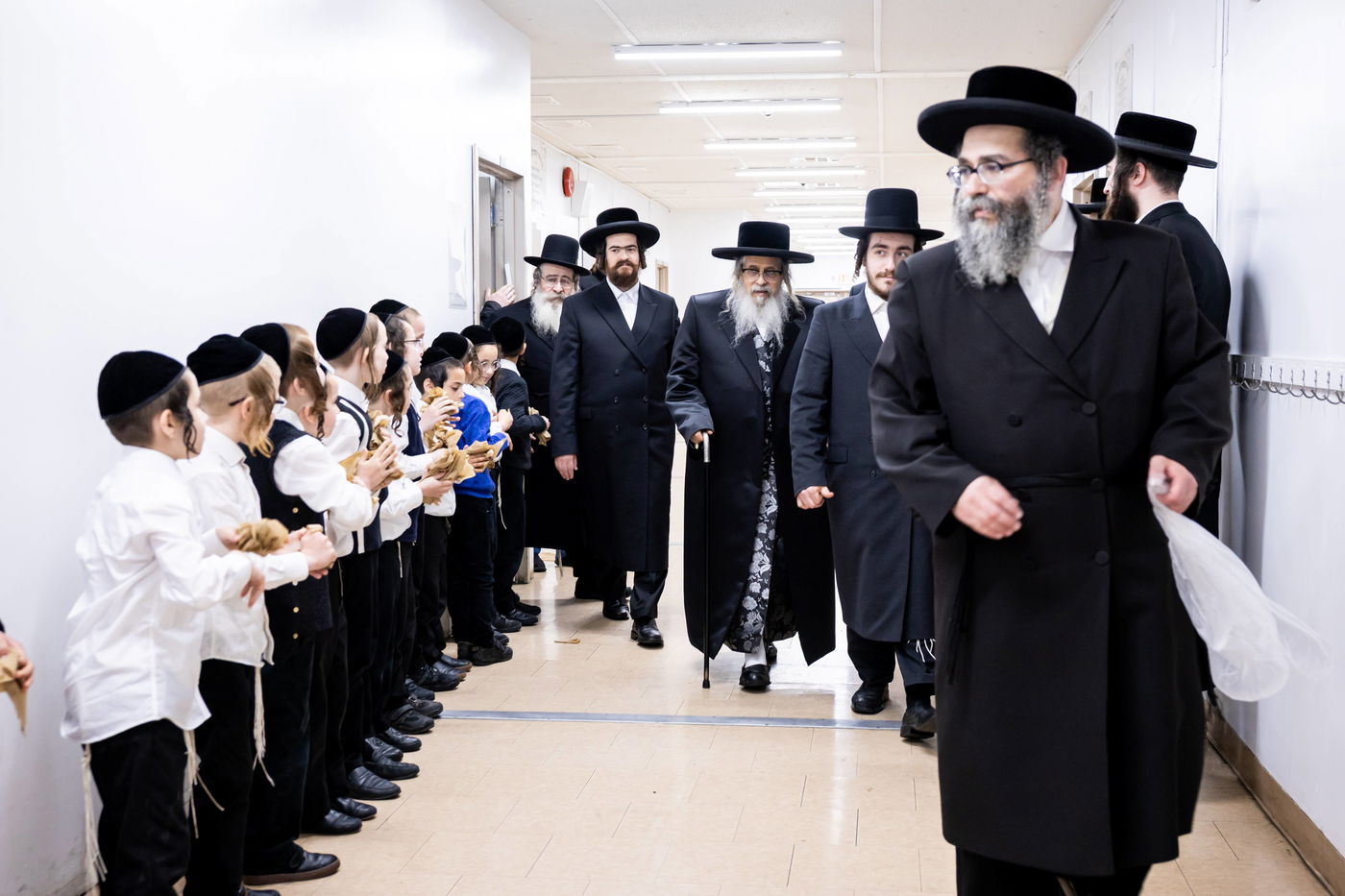 האדמו"ר מסאטמר בביקור בבלומינגבערג