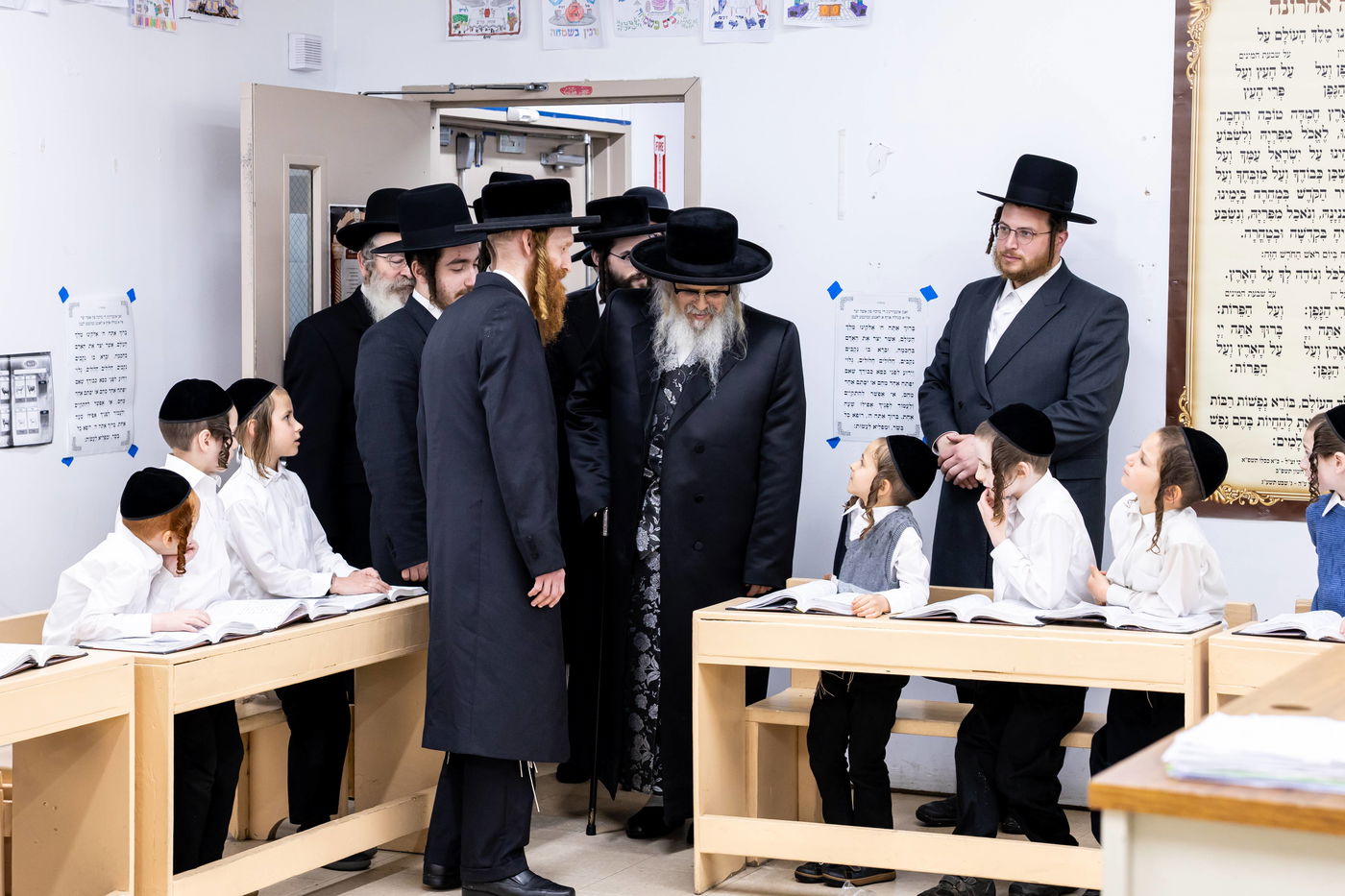 האדמו"ר מסאטמר בביקור בבלומינגבערג