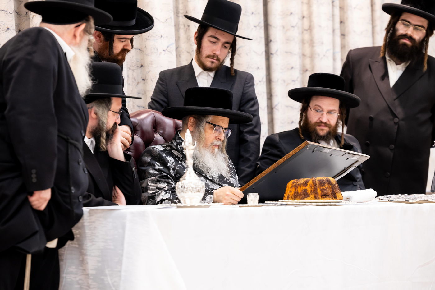 האדמו"ר מסאטמר בביקור בבלומינגבערג