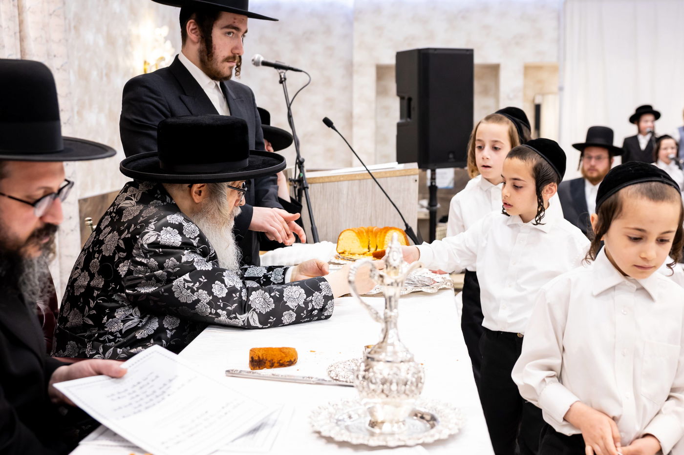 האדמו"ר מסאטמר בביקור בבלומינגבערג