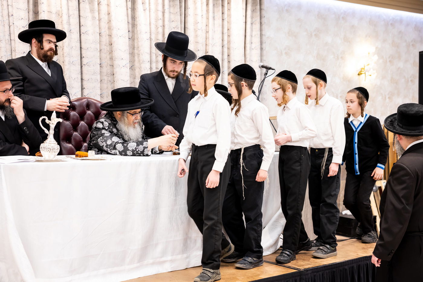 האדמו"ר מסאטמר בביקור בבלומינגבערג