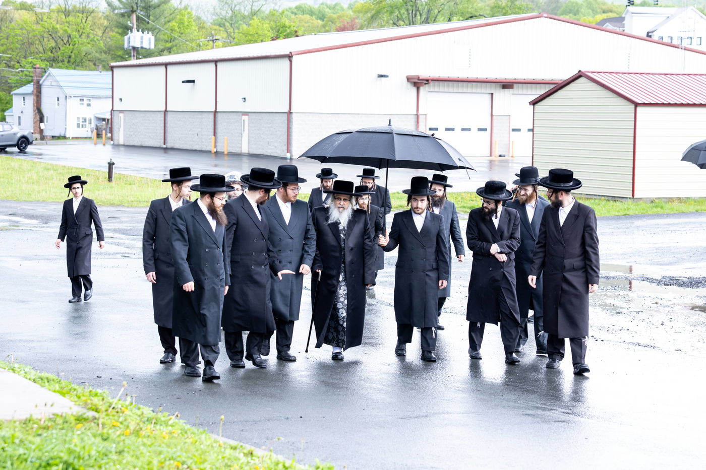 האדמו"ר מסאטמר בביקור בבלומינגבערג