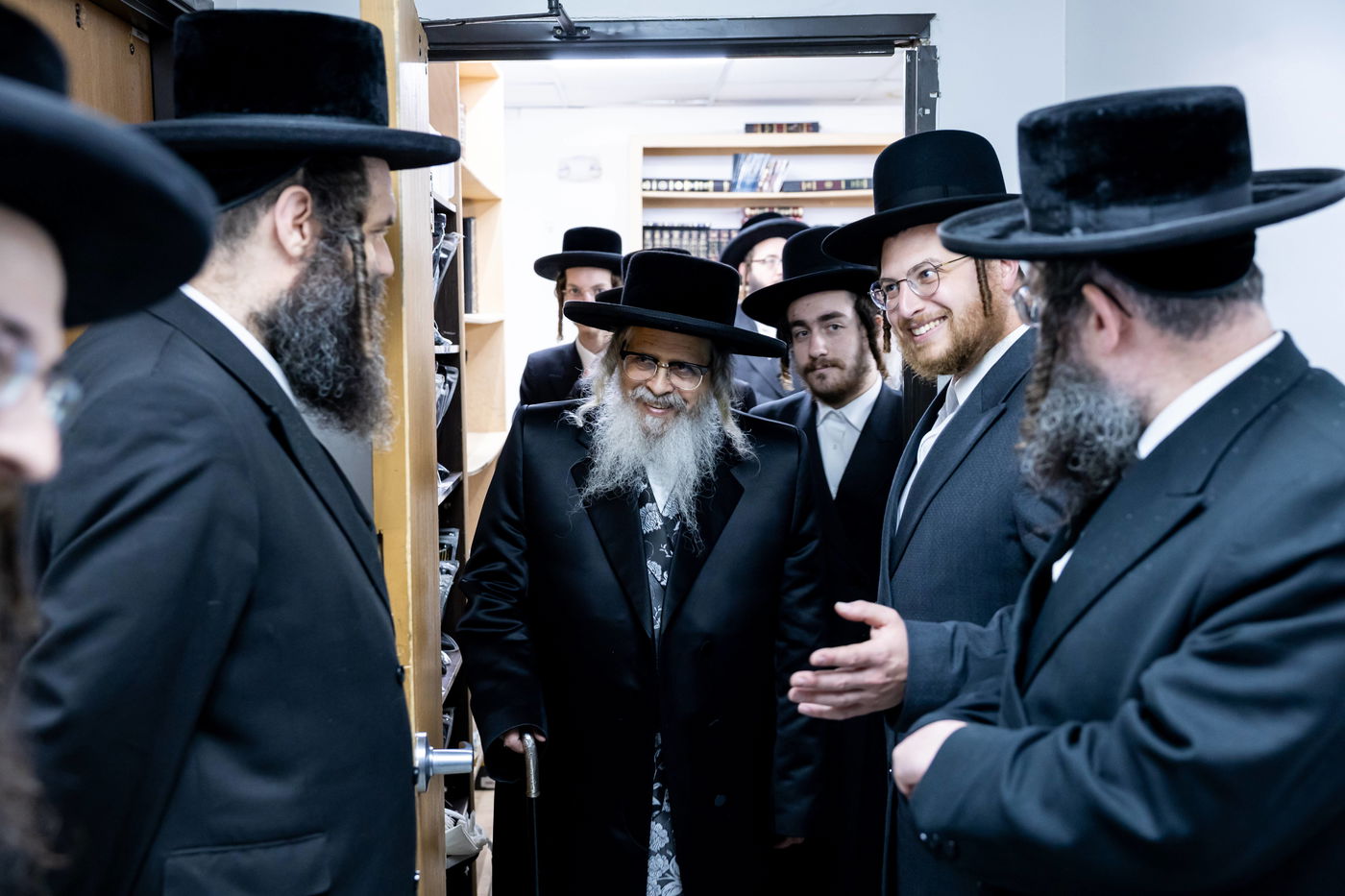 האדמו"ר מסאטמר בביקור בבלומינגבערג