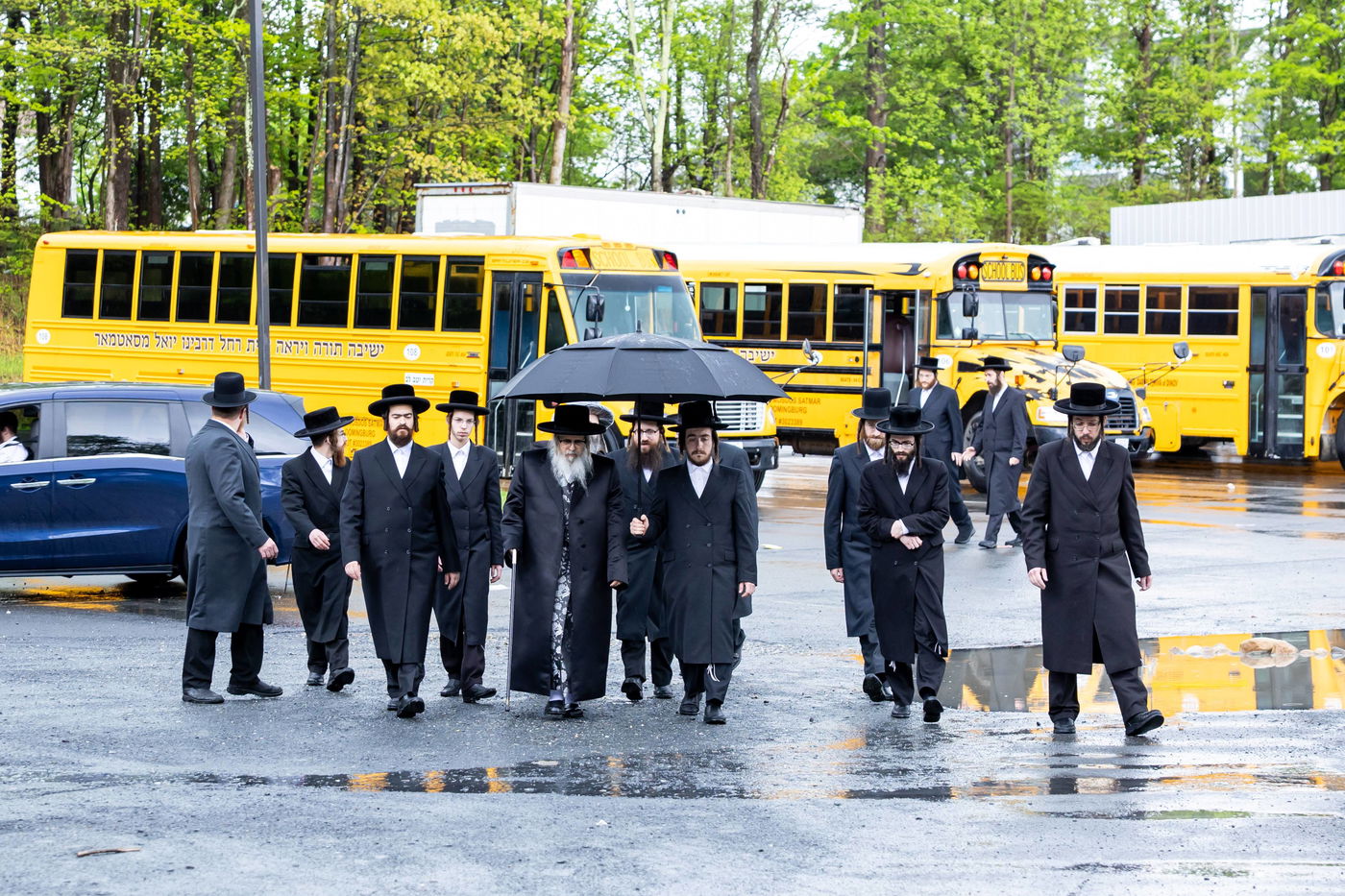האדמו"ר מסאטמר בביקור בבלומינגבערג
