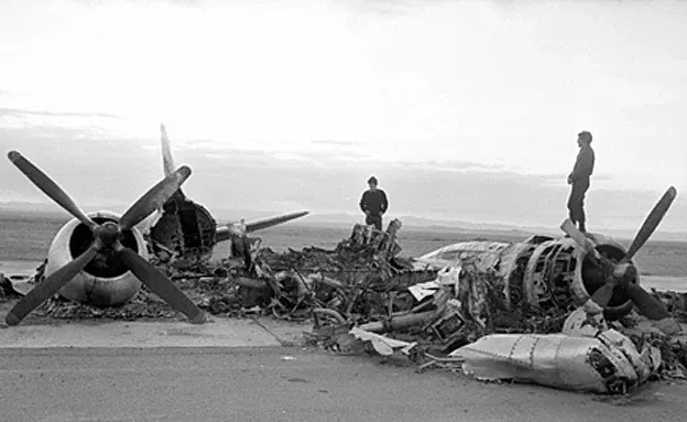 מטוסי חיל האוויר המצרי לאחר הפצצת חיל האוויר