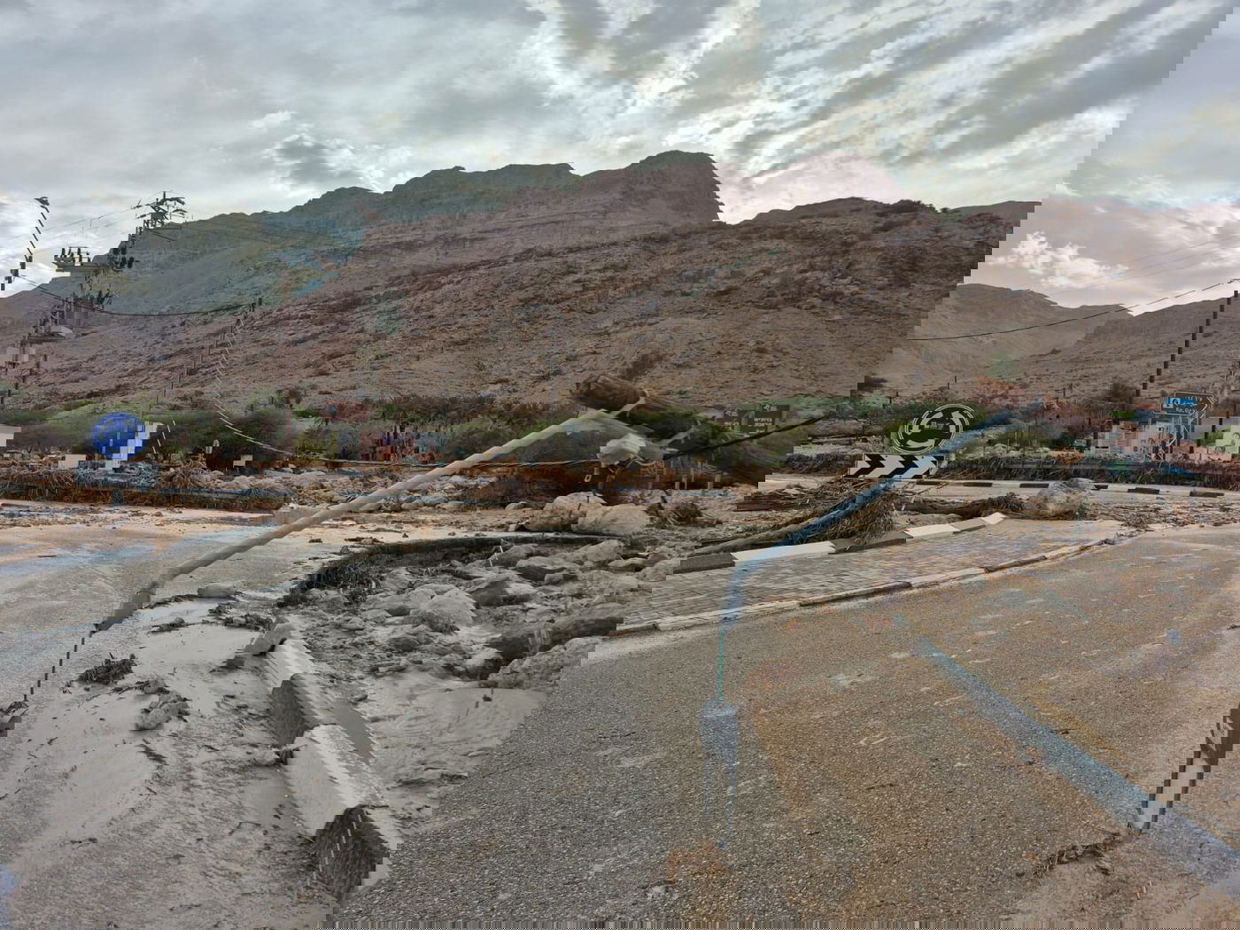 סחף בכניסה לשמורת הטבע עין גדי