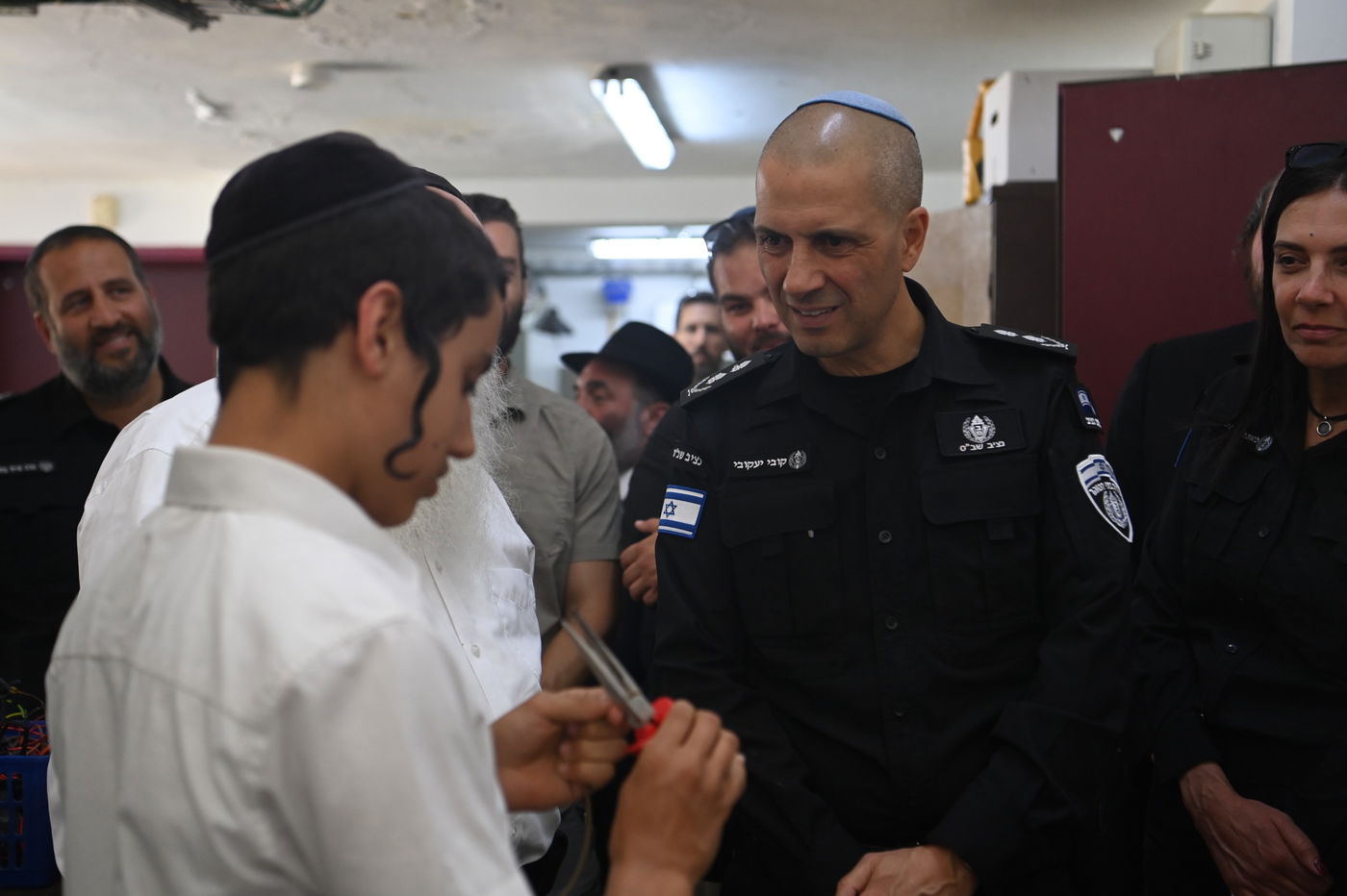קצינים בכירים משירות בתי הסוהר בביקור בכפר חב"ד