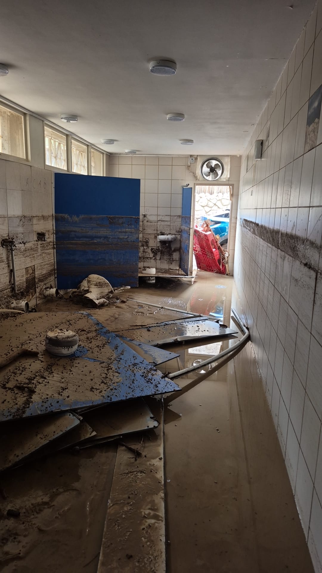 נזק למבנה השירותים בשמורת הטבע עין גדי