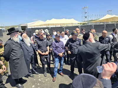 סיור הוועדה לביטחון לאומי בהר מירון - שבוע לפני ההילולה