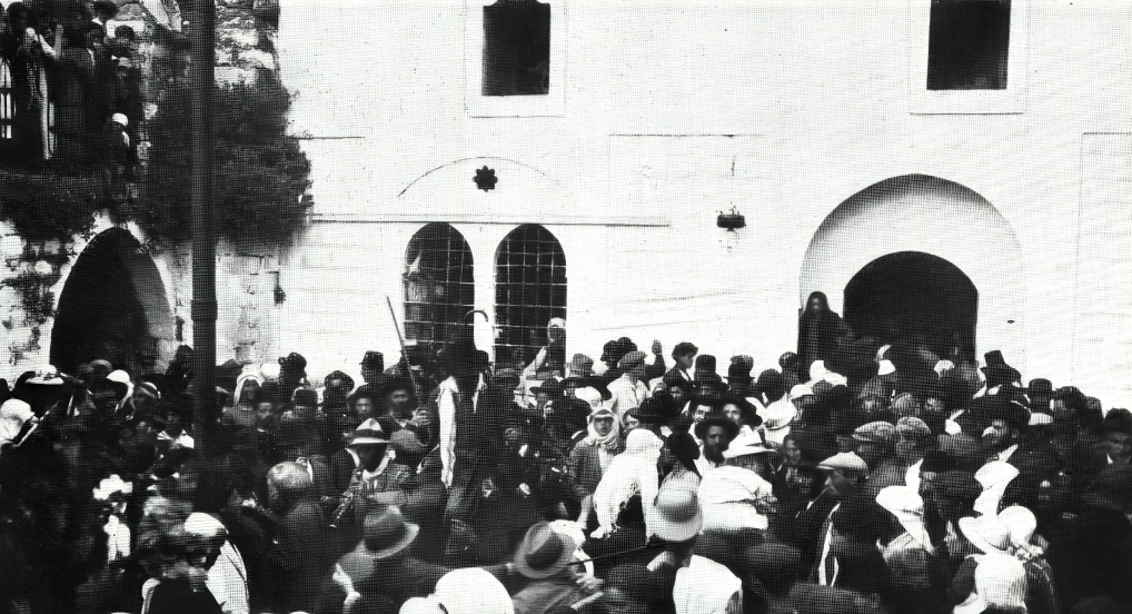 הכניסה לציון הרשב"י במירון 1920