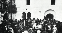 הכניסה לציון הרשב"י במירון 1920