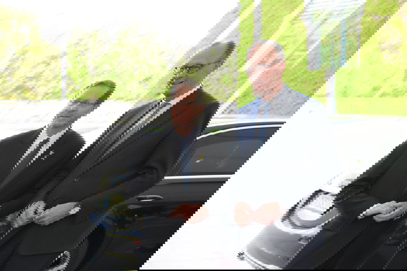 נשיא המדינה יצחק הרצוג הפגישתו עם קנצלר גרמניה החדש פרידריך מרץ