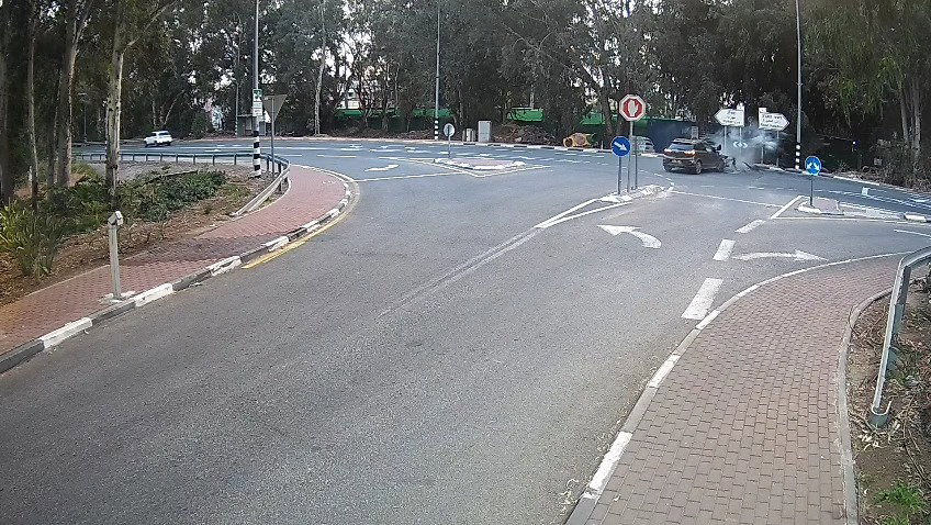 התאונה הקשה כפי שתועדה במצלמות