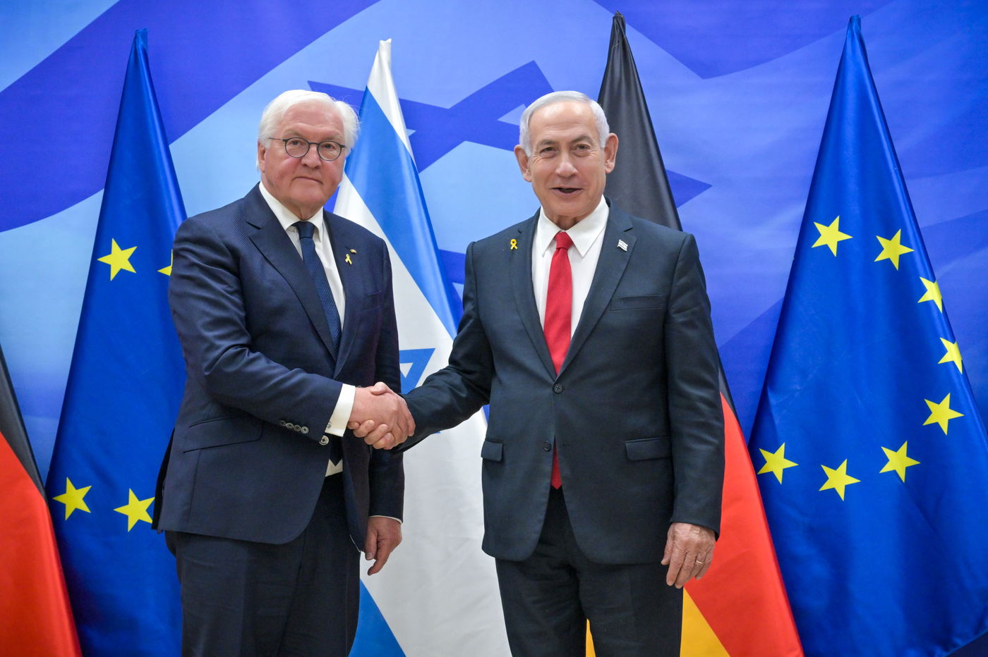 נתניהו ונשיא גרמניה