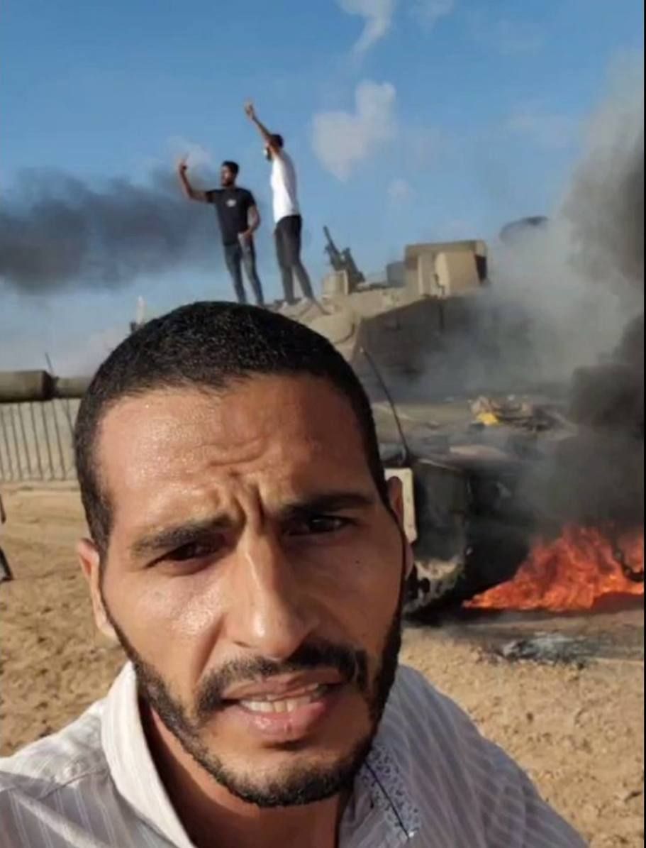  תמונה של המחבל חסן עבד אל פתאח מחמד אצליח מהטבח הרצחני ב-7 באוקטובר