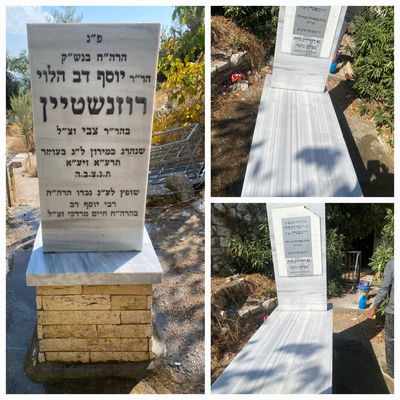  ציונו של רבי יוסף דוב הלוי רוזנשטיין זצ"ל