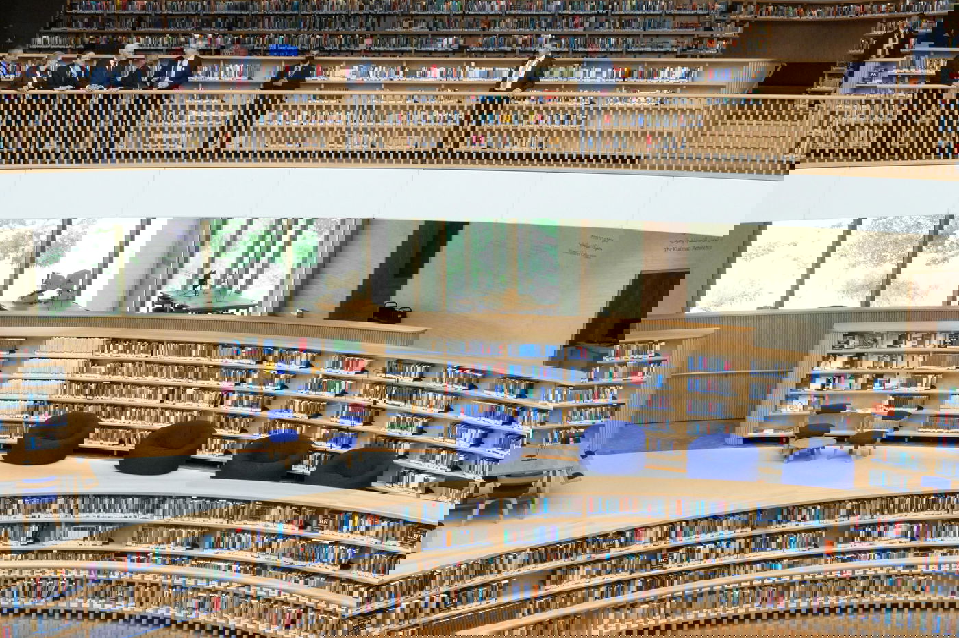 הרצוג ונשיא גרמניה בספריה הלאומית