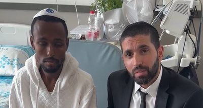 "להתחזק": הרב שניר גואטה ביקר את השחקן בבית החולים