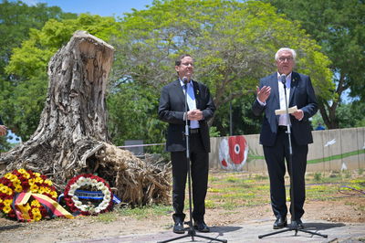 הרצוג ונשיא גרמניה בביקור בבארי