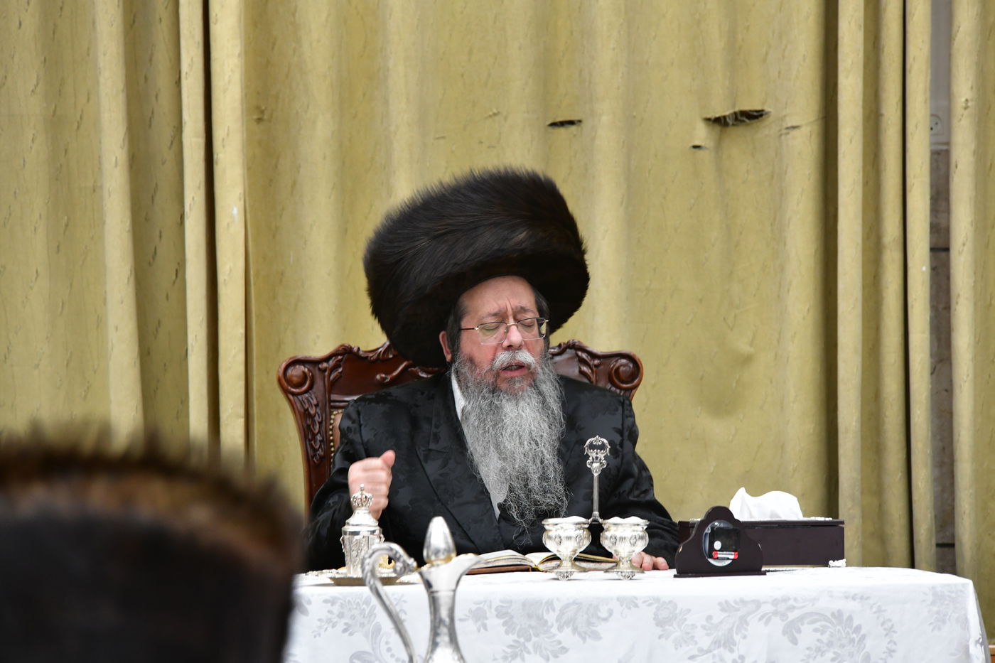 האדמו"ר משבט הלוי בשבת התאחדות בטלז סטון