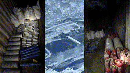 הושמדה מעבדה ובה יותר מ-200 מטענים | צפו בפיצוץ האדיר