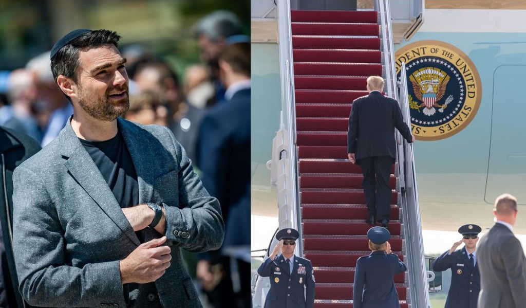 הנשיא טראמפ על סיפון אייר פורס 1  | בן שפירו