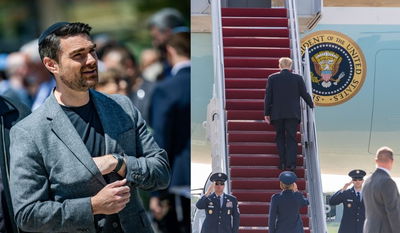 הנשיא טראמפ על סיפון אייר פורס 1  | בן שפירו