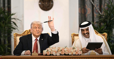 טראמפ ואמרי קטאר 