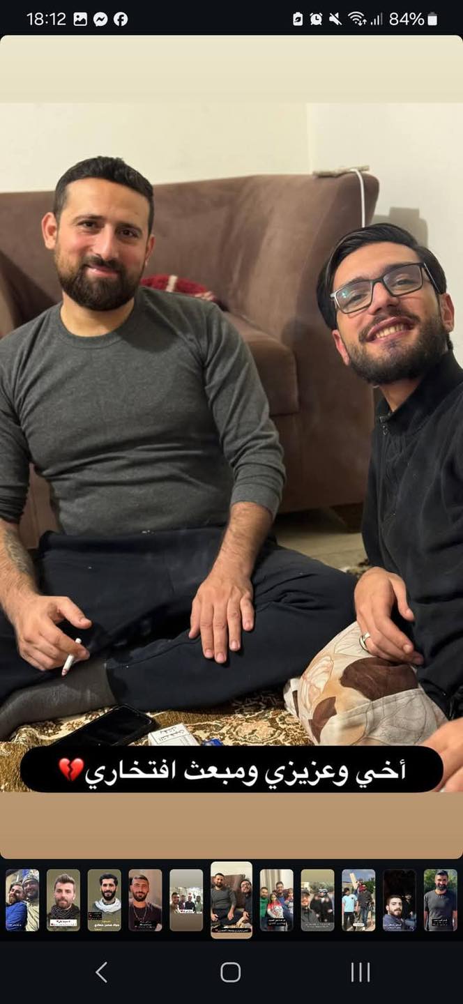 האדי סאלח עם בן דודו, פעיל חיזבאללה שחוסל "במקרה"