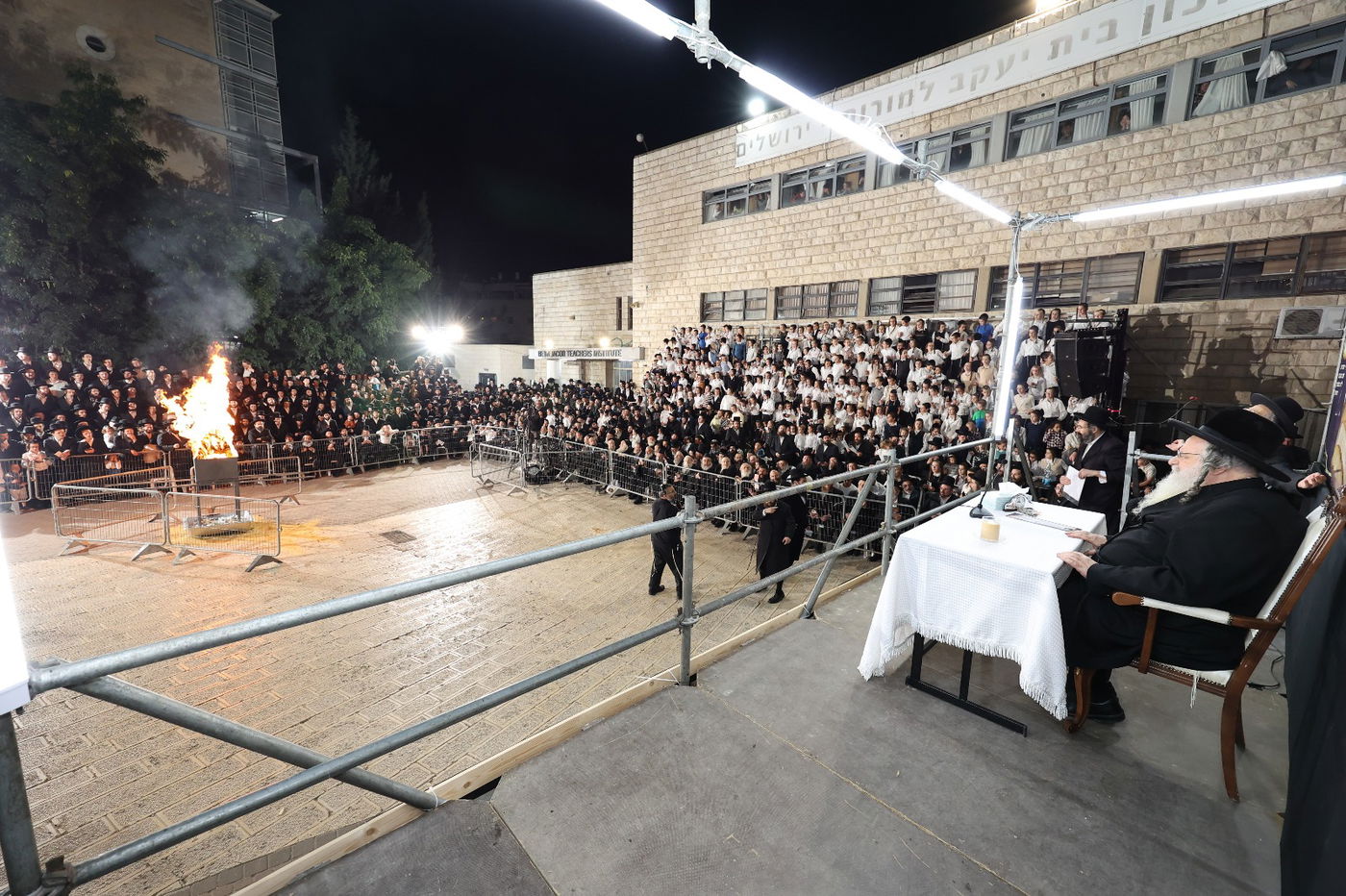 הגר"ש אלתר בהדלקה ל"ג בעומר